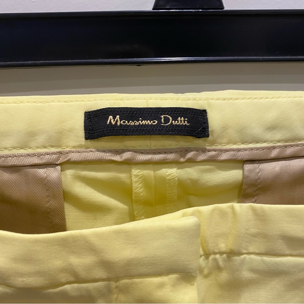 Massimo Dutti Cropped Yellow Pants - Picture 6 of 8